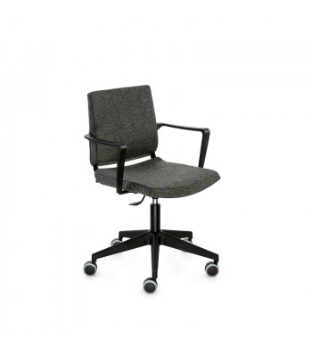 ATENEA TAPIZADA 5 RADIOS GIRATORIA