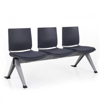 ATENEA BANCADA PLASTICA 4 PLAZAS + MESA