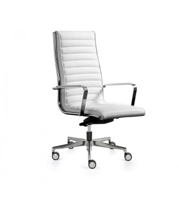 TRINITY Sillon Respaldo Alto Estructura Cromo